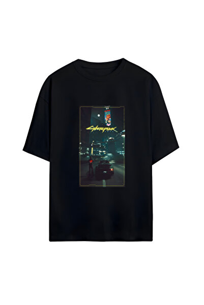 GraffTee Cyberpunk Unisex Oversize Cotton T-Shirt