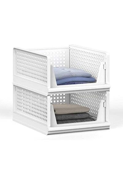 Generic 2 Pack Wardrobe Drawer Boxes, Stackable Wardrobe Organiser, Foldable ...