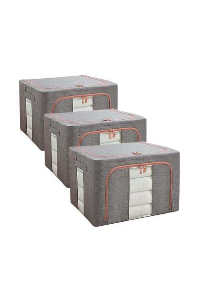 Generic 3-piece foldable closet organizer storage container, used for storing...