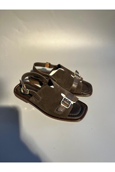 Butik NOBLE SHOES HAKİKİ DERİ SÜET KADIN SANDALET