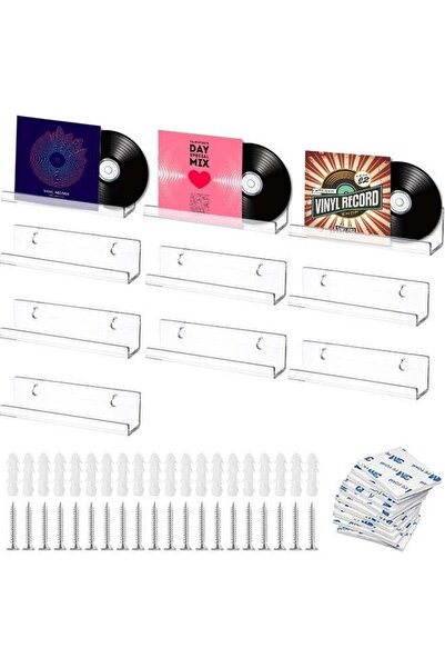 Generic TPGP Vinyl Record Wall Mount, 10 X 3.5 X 3 Cm, Vinyl Record Shelf, Re...