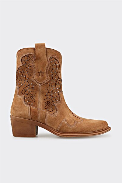 Elle Shoes Taba Deri Kadın Günlük Bot