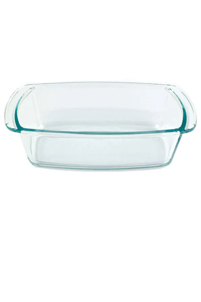 Smart Kitchen Heat Resistant Glass Tray Transparent 28 cm
