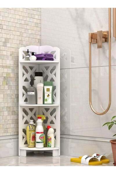 Generic Corner Shelf Stand 20 X 20 X 80 Cm – Space-Saving Bathroom Corner Cab...