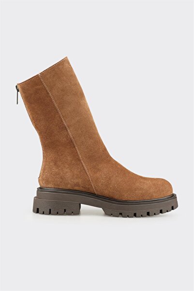 Elle Shoes Taba Deri Kadın Günlük Bot