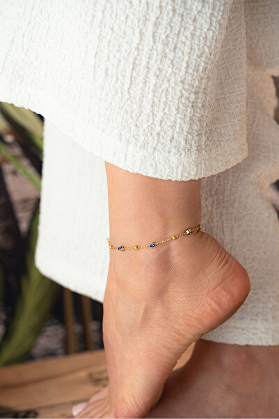 Silvano Jewelry 925 Ayar Gümüş Göz Mineli Halhal