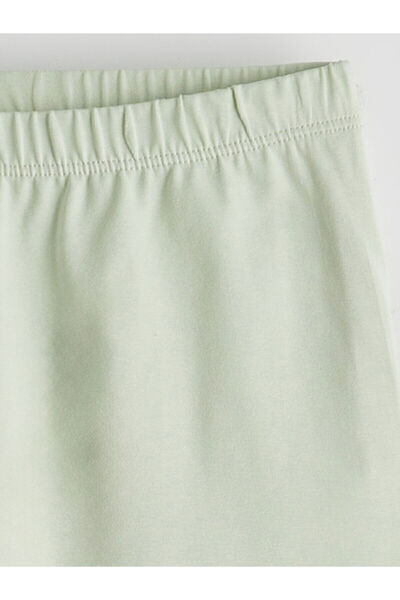 LC Waikiki New Season Girls' Short Leggings with Elastic Waist