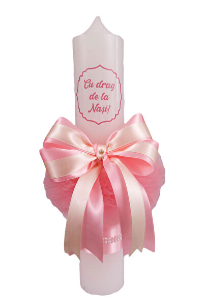 fantasialand Baptism Candle, Cu drag de la nasi, pink globe