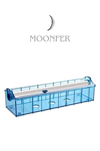 MOONFER البلاستيك التمدد والاحتفاظ. موزع ورق فويل أزرق 35 سم