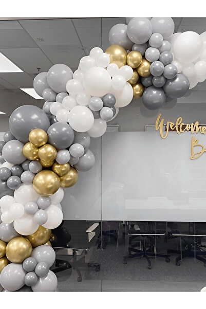 Bunloon Gray Balloon 10 Pieces Pastel Color – Modern Party and Organization Set