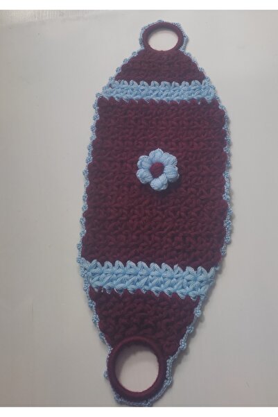 Kevser nur tuhafiye ألياف محبوكة يدويًا باللون الأزرق العنابي