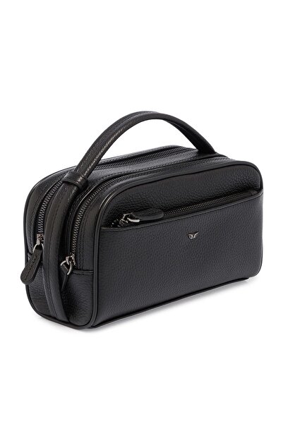 Tergan S1Pc00021510-A41 Leather Men's Portfolio Bag - Black