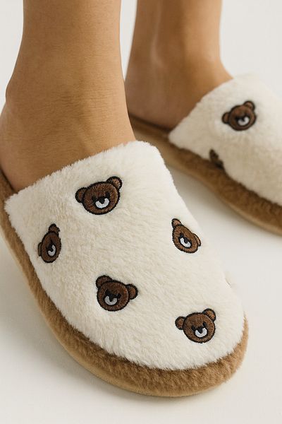 StWenn Fluffy Figured Slippers Women's Home Socks Do Not Make Sound Light Soft Sole