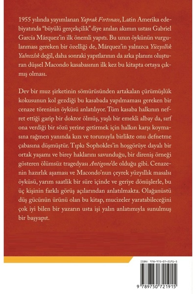 Piatkus The Leaf Storm - Gabriel Garcia Marquez |   Popular Books