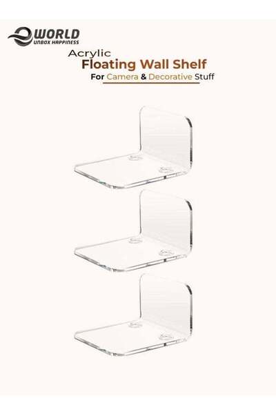 Generic Clear Acrylic Floating Wall Shelves – Wall Mount Display for Baby Mon...