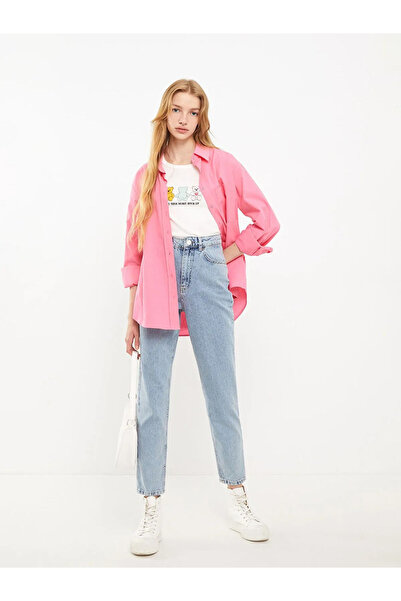kleshus Pantaloni Mom Jeans pentru femei Larina, Mom Jeans cu Lycra