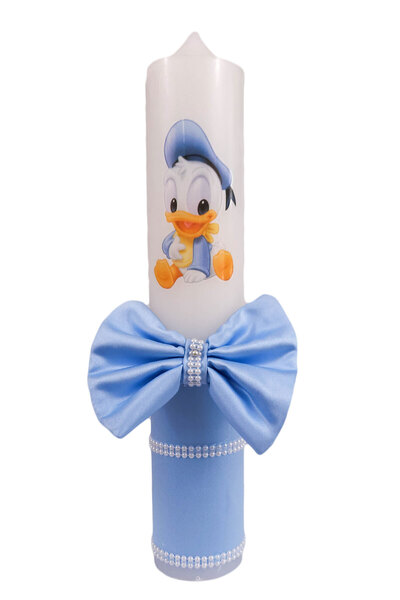 fantasialand Lumanare botez, model Donald Baby, culoare bleu