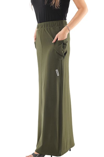 SUGA Long safari skirt