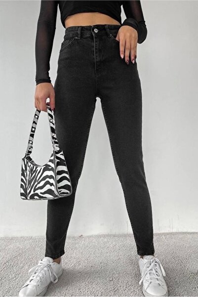 kleshus بنطلون جينز أمي ليكرا