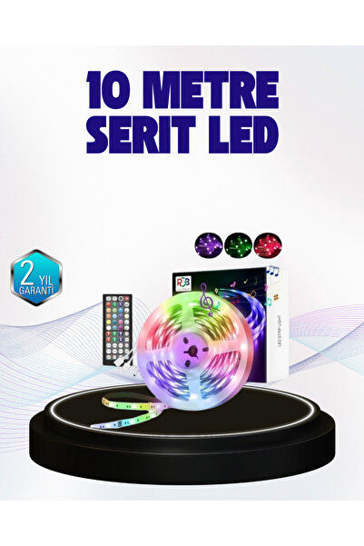 Home Bluetooth Kontrollü Smart Şerit Led 10M Sese Duyarlı RGB Aydınlatma