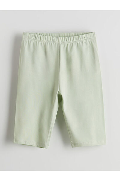 LC Waikiki New Season Girls' Short Leggings with Elastic Waist