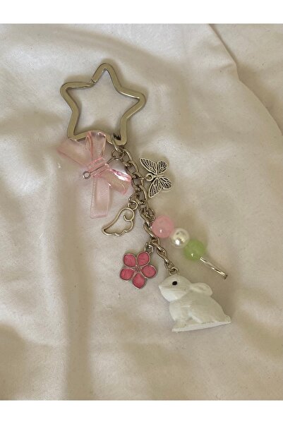 bettymettys Rabbit Dango Candy Sakura Butterfly Angel Wing Charm Keychain Bag Charm