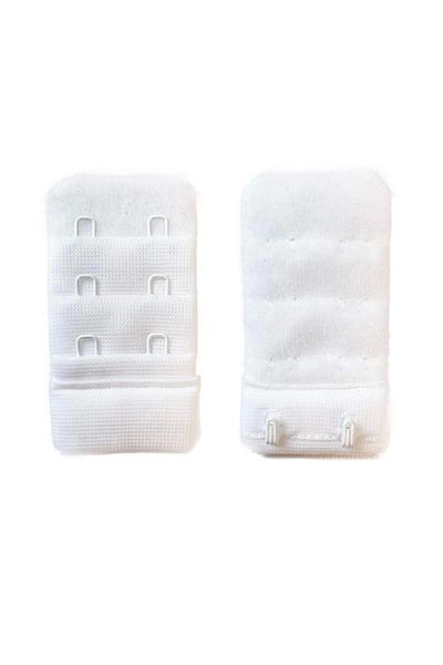 No8 Home 2 Pieces Agraf Bra Extension Clasp 3 Rows / 2 Hooks White Black