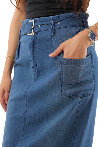 SUGA Long Summer Sky Skirt