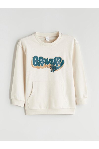 LC Waikiki Φούτερ για αγόρια με στάμπα με λαιμόκοψη New Season