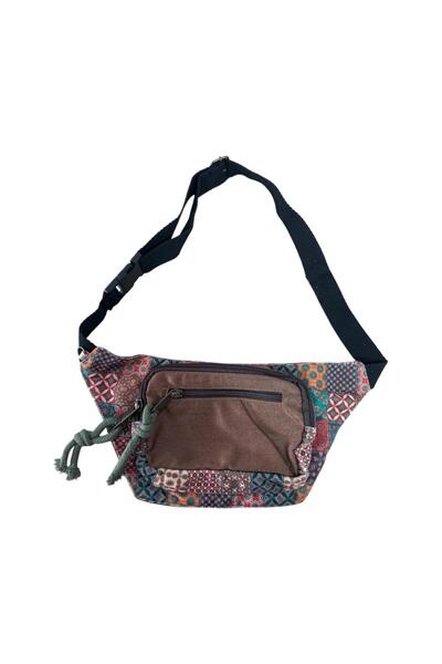 MDLİFE HOME Ethnic Patterned Waist Bag – Unisex Cross Chest and Shoulder Bag