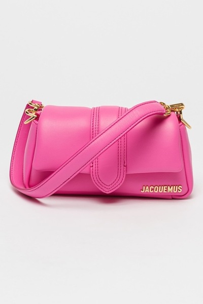 JACQUEMUS - Geantă de umăr din piele Le Petit Bambimou, Fuchsia