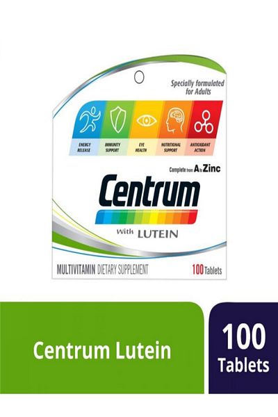 Centrum , With Lutein Multivitamins & Minerals - 100 Tablets