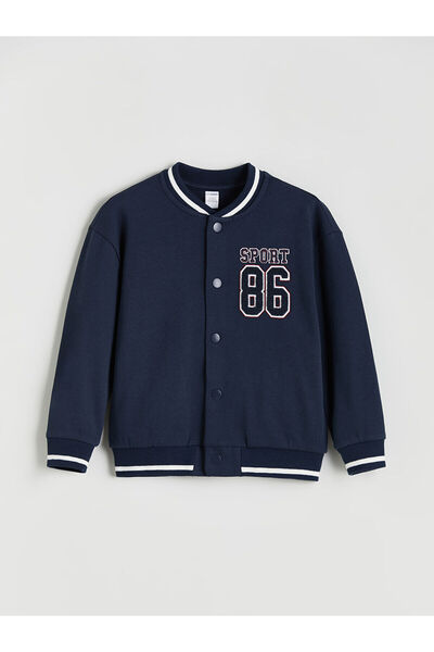 LC Waikiki New Season Embroidered Long Sleeve Boys College Jacket