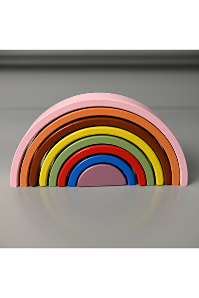 Zyt Tasarım Waldorf Rainbow 8-Piece Wooden Toy