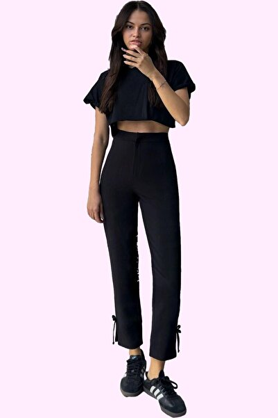 PayBuy Women's Fashion High Waist Narrow Leg Woven Pants Casual Chic Weekend Summer
