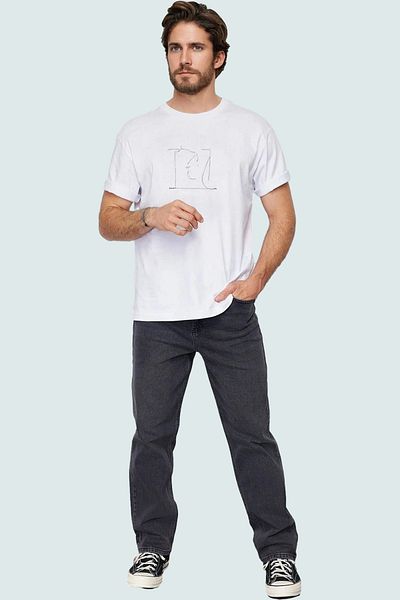 PayBuy Men's Fashion Baggy 90S Straight Fit Jeans Pants Regular Waist Denim Casual Combinations Modern Design