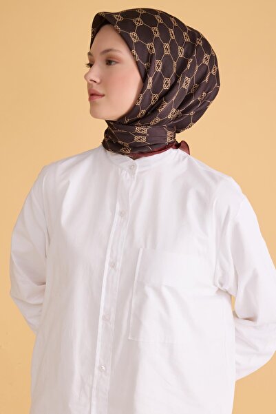 Belli Φρέσκο ​​καθαρό κασκόλ 6-15 μπορντό μεικτό σχέδιο 49992