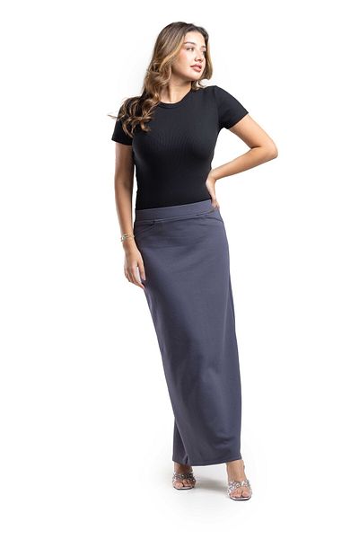 SUGA Long sand skirt