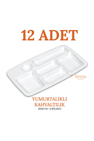 Hesna Natural Unbreakable Breakfast Table D'Hote Tray - with Egg