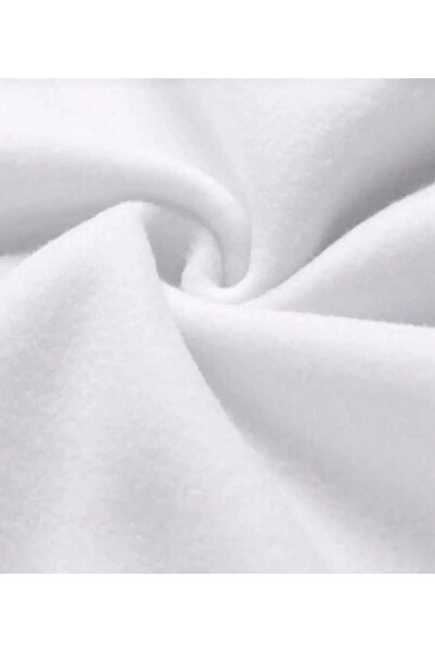 urbvn Timon Design Printed Oversize White Hooded Sweatshirt