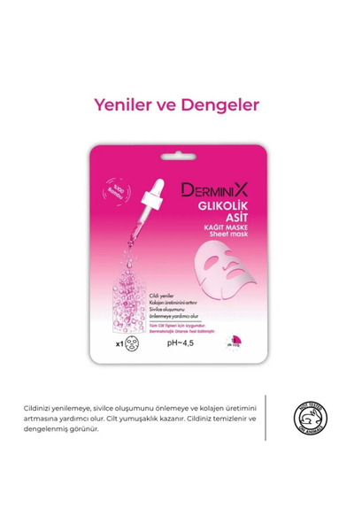 Derminix Paper Mask 25Gr Glycolic Acid
