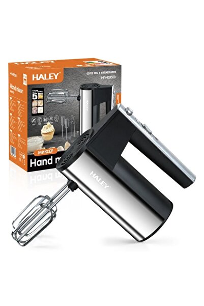 OEM Mixer de mana HALEY HY-1663, 500W, 5 viteze, cu teluri inox, colorat