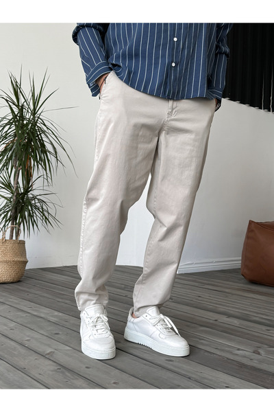 XPUPPETWEAR Stone Lycra Basic Chino Boyfriend