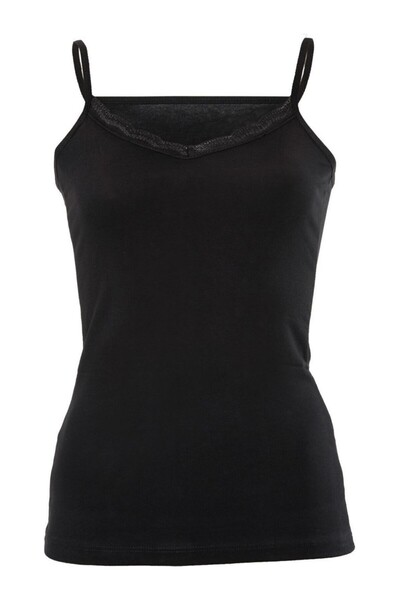 BENALİ Anit (3 Pcs) V-Necklace Lace Tie Back Tank