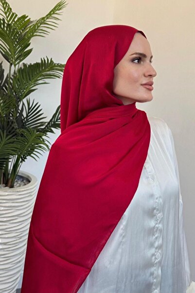 MERVEN AKYÜZ Jan Jan Abiye Şal Kırmızı