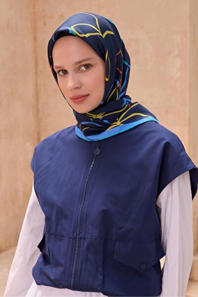 Belli Μαντήλι Twill Μετάξι - 4113-80 Ναυτικό Μπλε