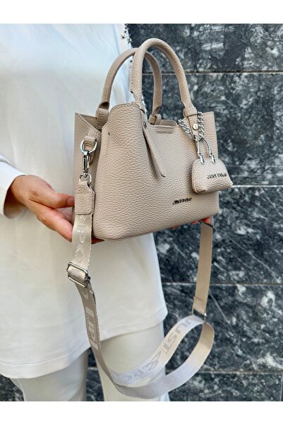 Just Polo Justpolo orjinal kadın yumuşak deri 3 bölmeli el ve omuz çantası