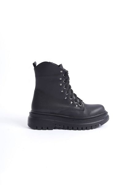 Zerenyus Barca Lux Premium Women's Black Zippered Stone Boots