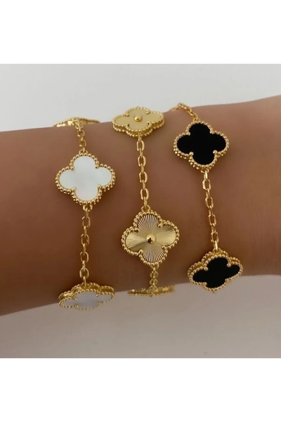 GUNESTAKI Gold Triple Steel Bracelet Set