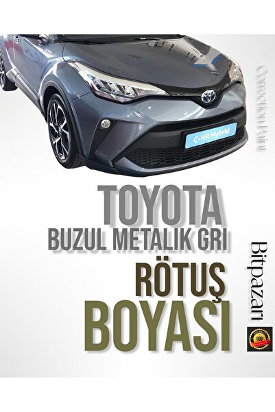 izmir bit pazarı TOYOTA Buzul Metalik Gri - 1K3 - Fırçalı rötuş boyası 25ml,